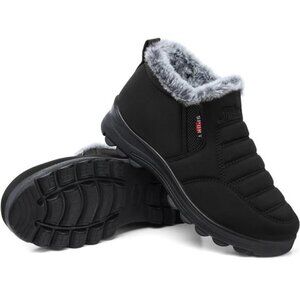 Womens Winter Snow Boots Warm Fur Lined Ankle Booties Waterproof Non Slip Outdoo